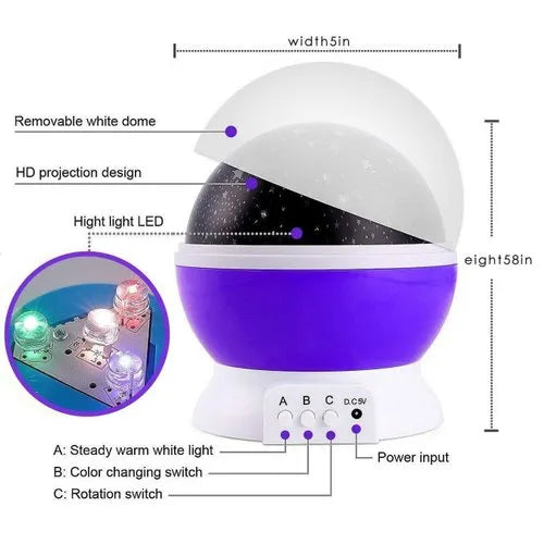 Color Full Star Master Projector Night Lamp